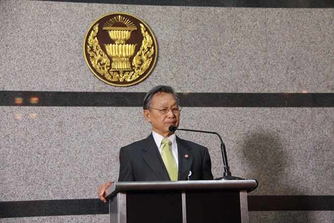 Newly elected Speaker of the House of Representatives of Thailand Chuan Leekpai (Photo: Xinhua/VNA)