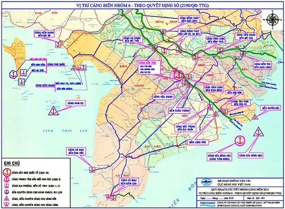 Zoning plans for Port Network No. 6 - Mekong Delta. (Photo: SGGP)