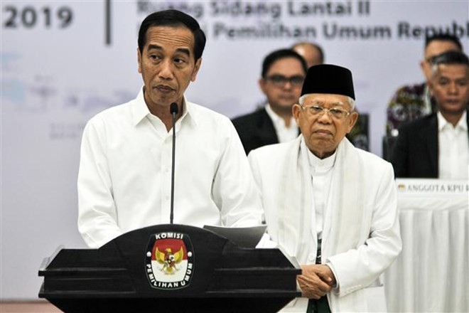 Indonesian President Joko Widodo speaks at the event (Photo: AFP/VNA)