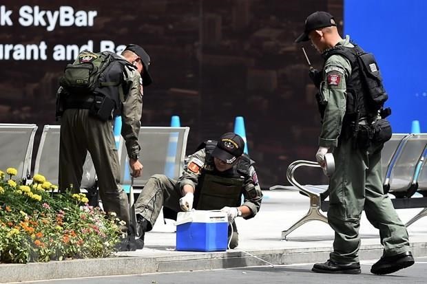Security in Bangkok has been tightened after the bombings (Photo: AFP/VNA)