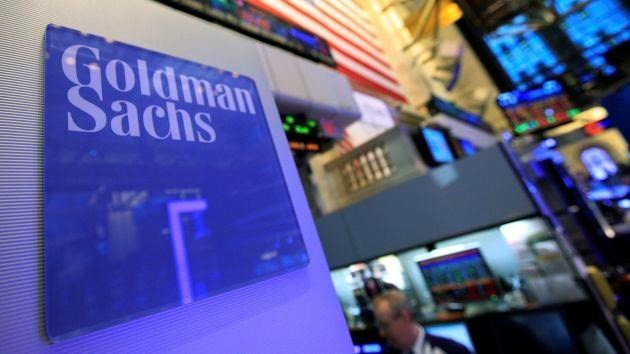 A Goldman Sachs sign is seen on at the company’s post on the floor of the New York Stock Exchange (Photo: Reuters)