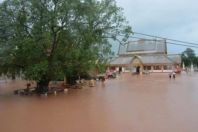 Flooding in Khammouane province (Source: https://laotiantimes.com)