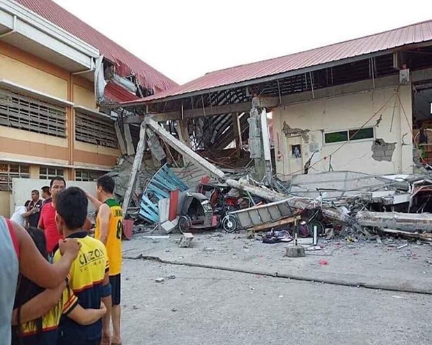 A workshop is damaged after a quake in the Philippines (Illustrative image. Source: The Pioneer) 
