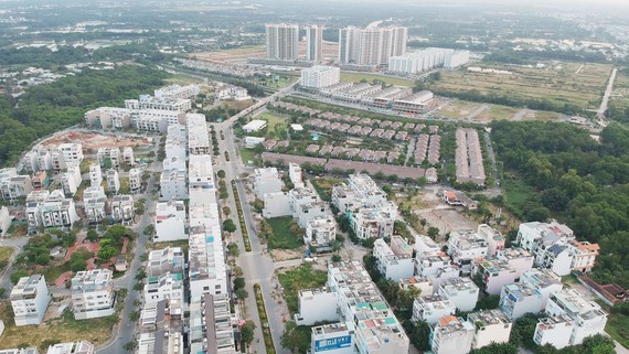 A new residential area in Binh Chanh district, Ho Chi Minh City