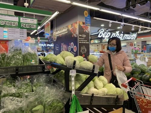 The February consumer price index (CPI) slips 0.17 percent from the previous month.(Photo: VNA)