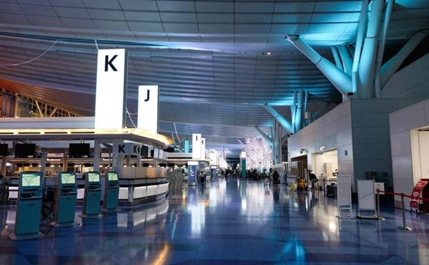 The departure lobby at the Haneda International Airport of Japan (Photo: AP)