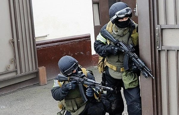 Lực lượng chống khủng bố Quốc gia Nga (NAC). Ảnh: TASS