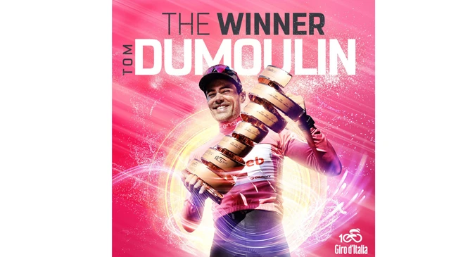 Tom Dumoulin xuất sắc giành Áo hồng của Giro d’Italia năm nay.