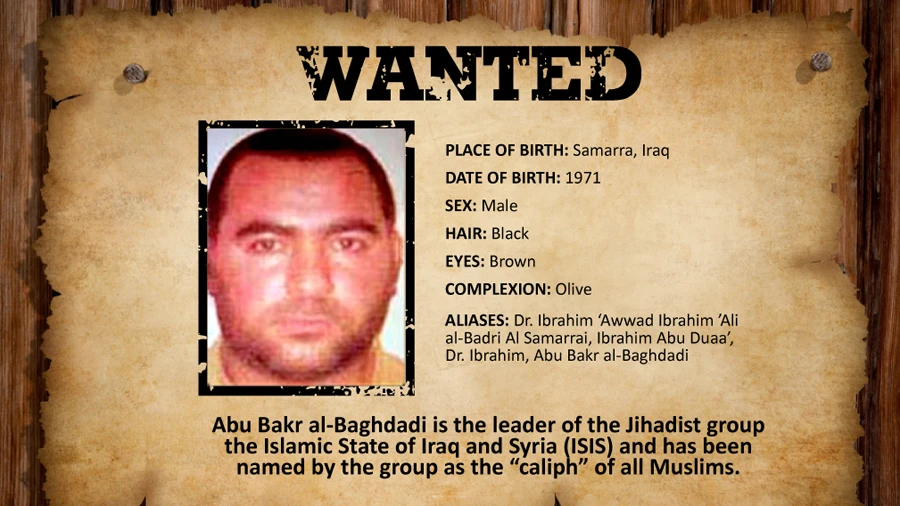 Thủ lĩnh IS Abu Bakr al-Baghdadi, trùm khủng bố bị truy nã gắt gao. Ảnh: Al Arabiya News