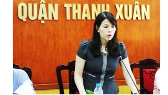 Bà Lê Mai Trang, Phó Chủ tịch UBND quận Thanh Xuân