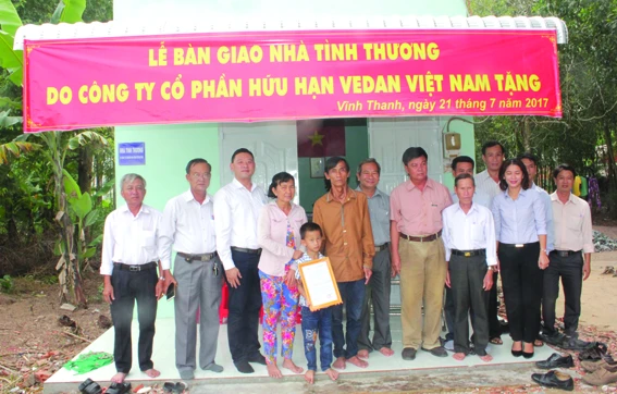 Vedan Việt Nam trao tặng nhà tình thương cho các hộ nghèo huyện Nhơn Trạch, tỉnh Đồng Nai