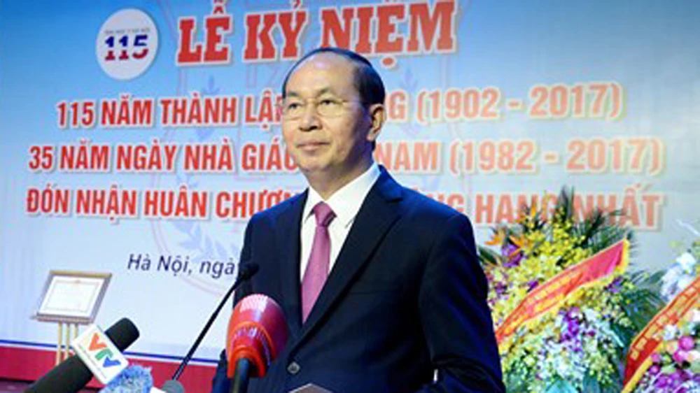 Chủ tịch nước Trần Đại Quang dự kỷ niệm 115 năm thành lập Đại học Y Hà Nội