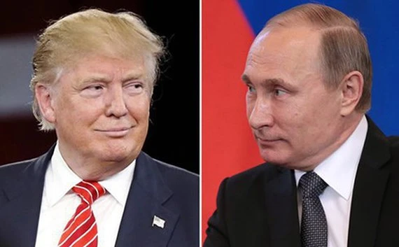 Tổng thống Mỹ Donald Trump và Tổng thống Nga Vladimir Putin.