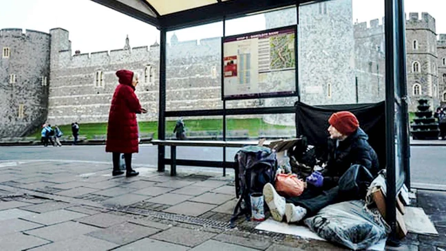 Người vô gia cư trên đường phố Anh 