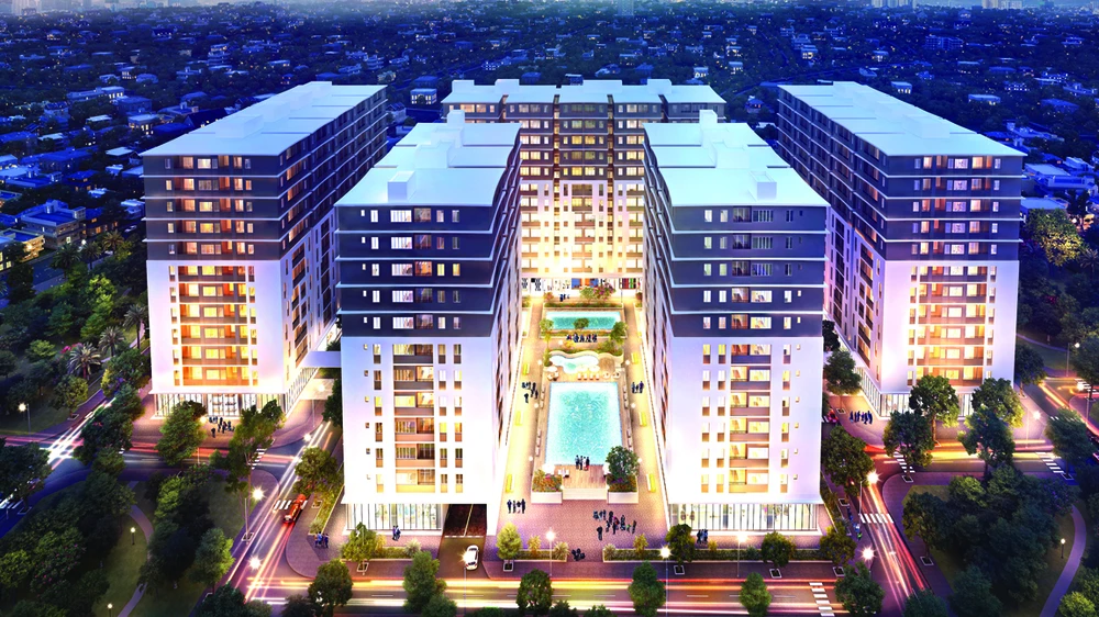 Phối cảnh 5 block căn hộ Cityland Park Hills