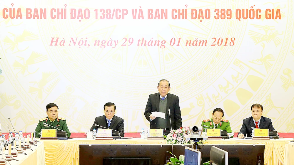 Phó Thủ tướng Thường trực Trương Hòa Bình phát biểu chỉ đạo Hội nghị