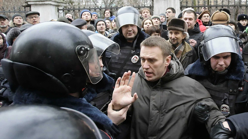 Cảnh sát Nga bắt giữ lãnh đạo lực lượng đối lập Alekxei Navalny