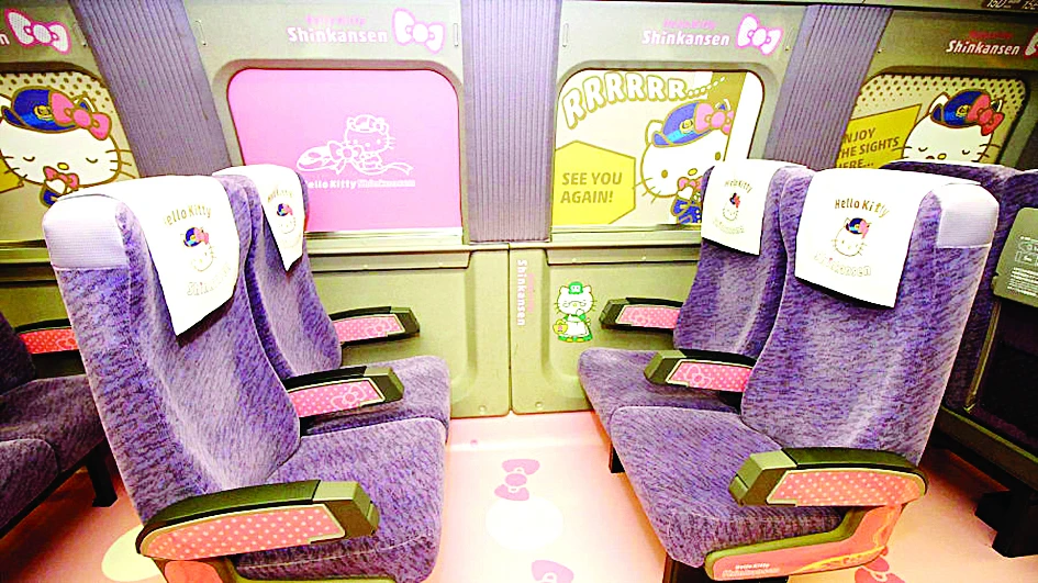 Ra mắt tàu Shinkansen Hello Kitty