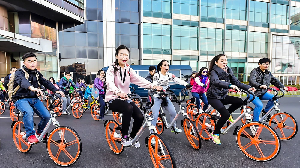 Xe đạp đang là phương tiện giao thông được nhiều người Trung Quốc lựa chọn