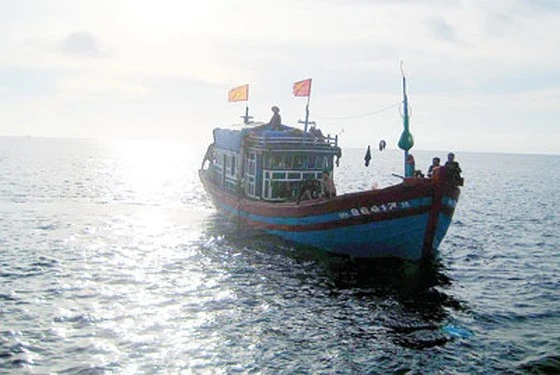 Tàu cá của Việt Nam hoạt động tại khu vực đặc quyền kinh tế Việt Nam trên biển Đông