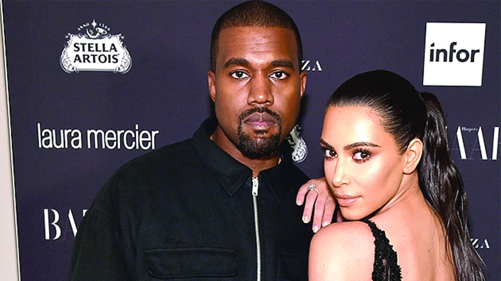 Vợ chồng Kanye West và Kim Kardashian
