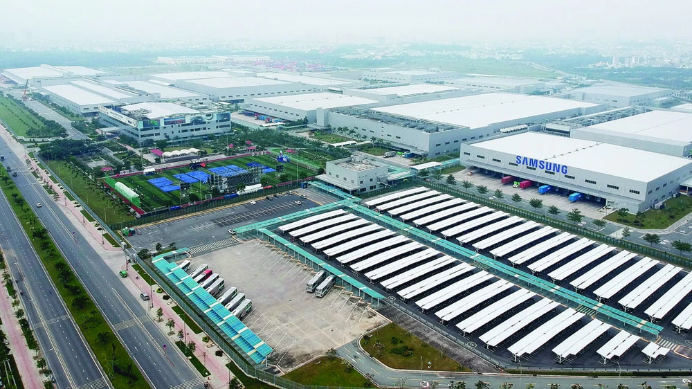 Tổ hợp Samsung CE Complex (SEHC) hoạt động tại Khu Công nghệ cao TPHCM. Ảnh: CAO THĂNG