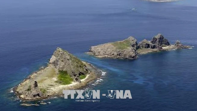 Quần đảo tranh chấp giữa Nhật Bản và Trung Quốc. Ảnh: Kyodo/TTXVN