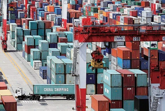 Hàng xuất khẩu Trung Quốc. Ảnh: China Daily