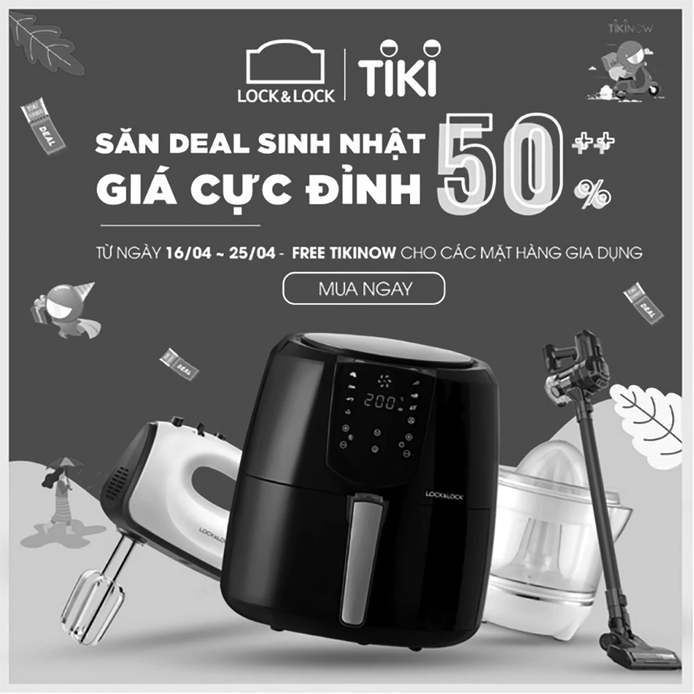 Mừng sinh nhật Tiki lần thứ 10 cùng Lock&Lock săn deal cực đỉnh