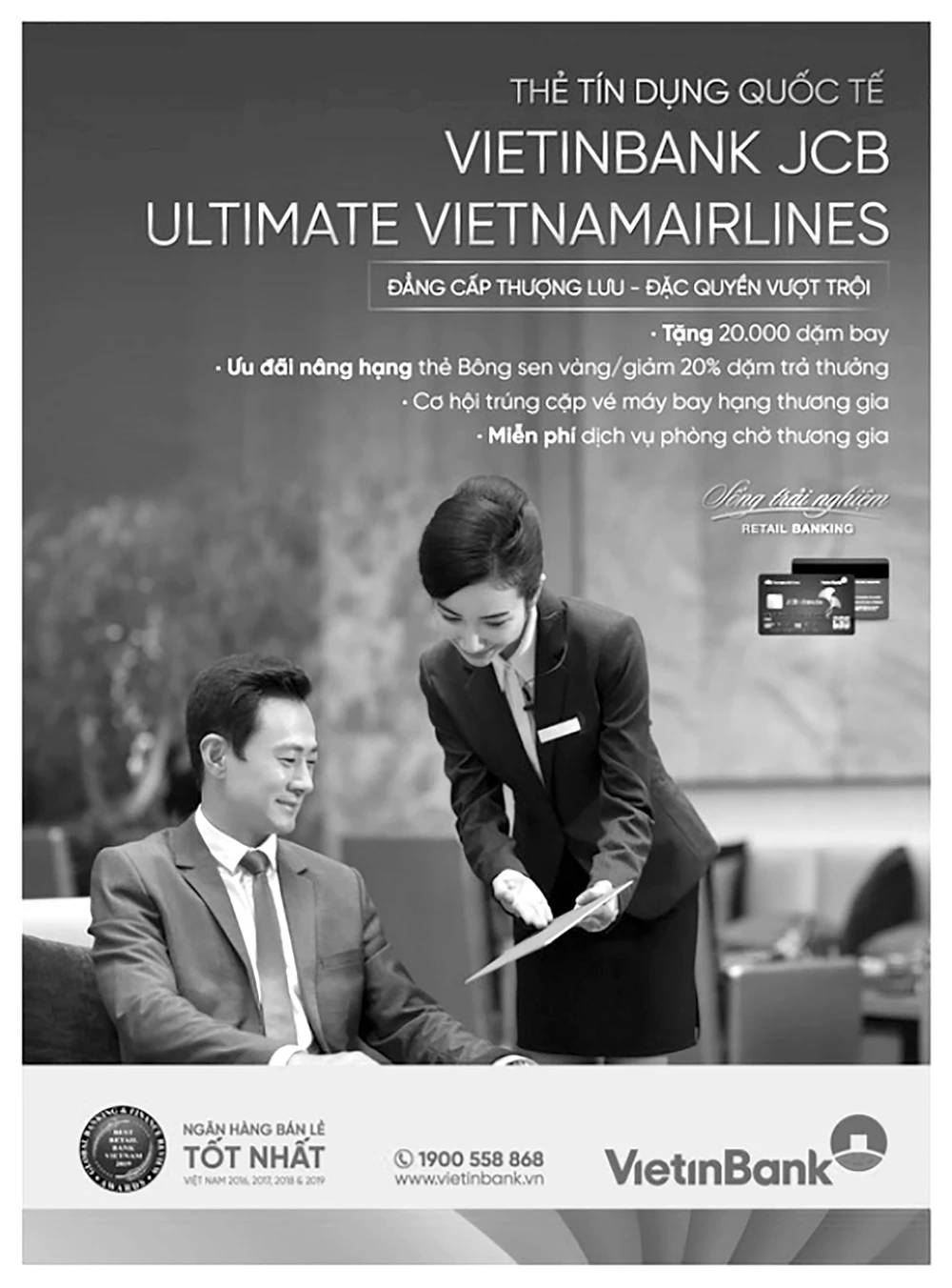 Chi tiêu ngay - Tích lũy dặm bay với Thẻ VietinBank Ultimate VNA