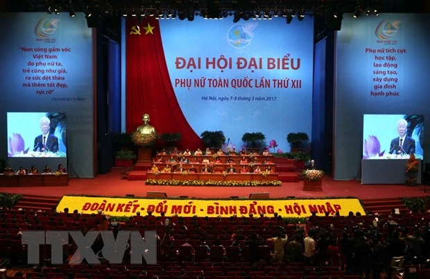 Đại hội đại biểu Phụ nữ toàn quốc lần thứ XII, nhiệm kỳ 2017-2022. Ảnh tư liệu: TTXVN