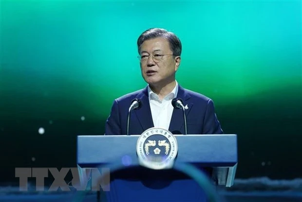 Tổng thống Moon Jae-in. Ảnh: Yonhap/TTXVN