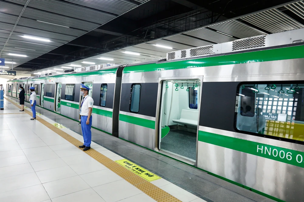 Tuyến Cát Linh-Hà Đông là dự án đường sắt đô thị đầu tiên được phép triển khai thí điểm tại Việt Nam. Ảnh: VGP