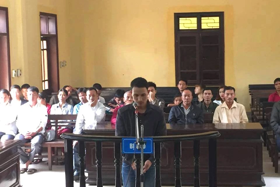 Bị cáo Trần Văn Lợi tại phiên tòa xét xử