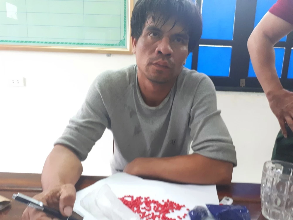  Nguyễn Văn Chiến bị bắt giữ cùng tang vật