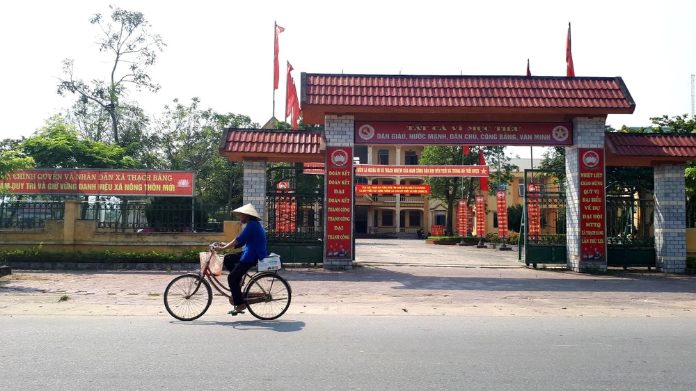 Trụ sở UBND xã Thạch Bằng, huyện Lộc Hà, tỉnh Hà Tĩnh