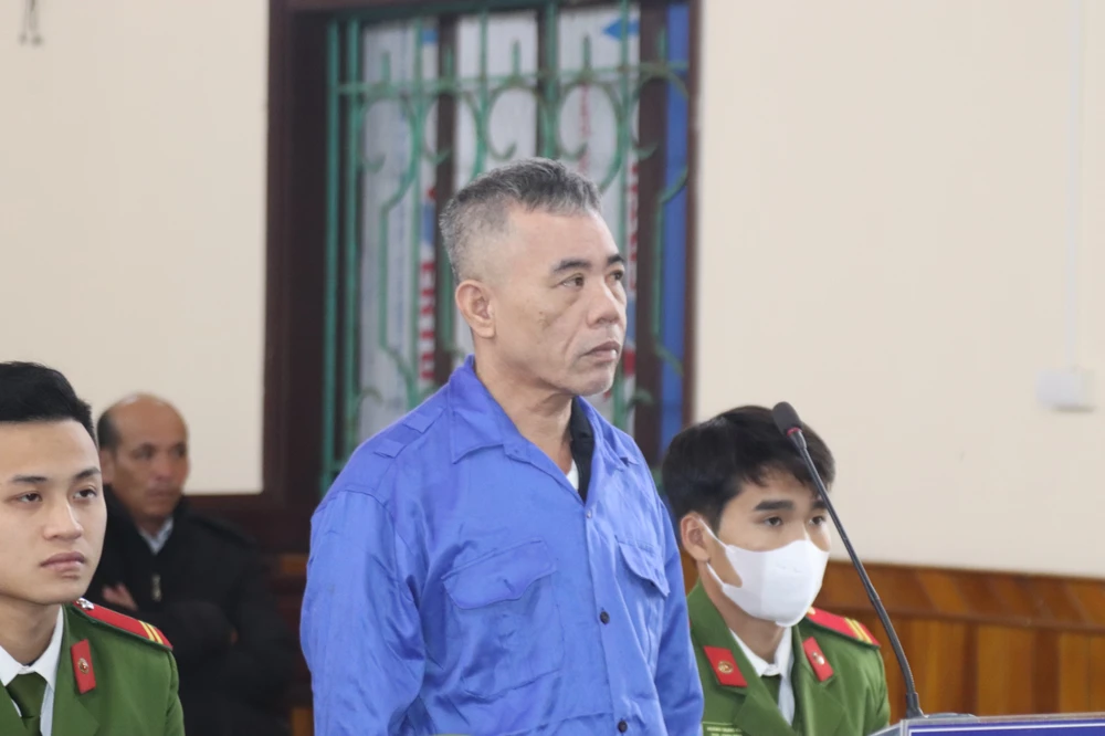 Bị cáo Lê Đình Thức tại phiên tòa 