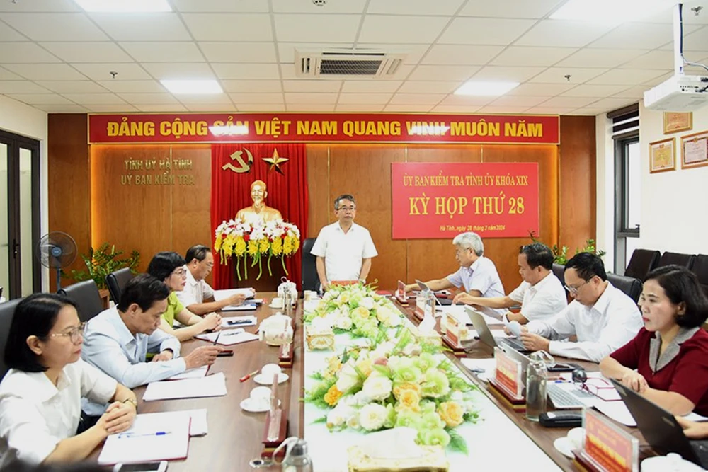 Ủy ban Kiểm tra Tỉnh ủy Hà Tĩnh tổ chức kỳ họp thứ 28 