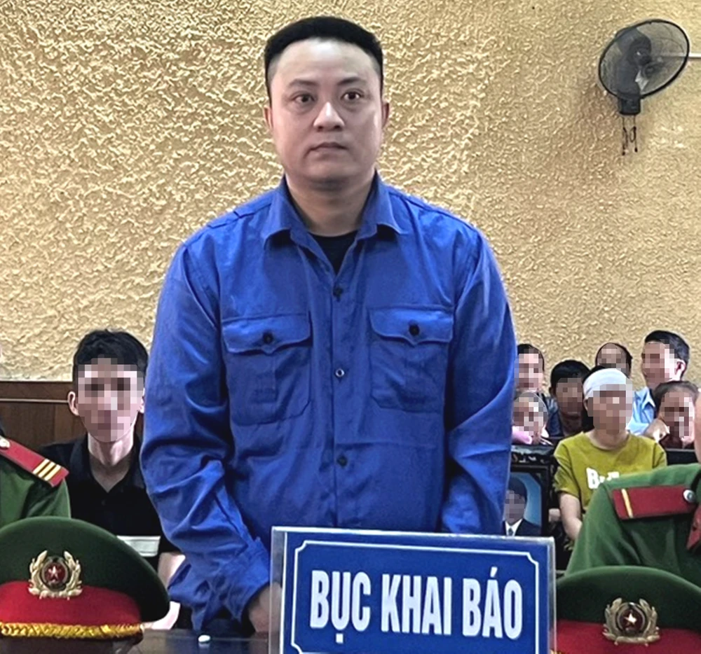 Bị cáo Phan Song Pha tại phiên tòa xét xử 