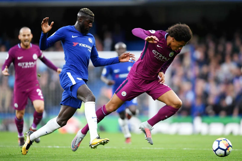 Chelsea (xanh) đã để thất bại trước Man.City. Ảnh: Getty Images