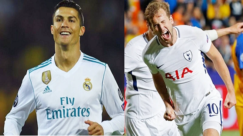Rất khó kết luận Kane (phải) sẽ lấn lướt được Ronaldo. Ảnh: Getty Images