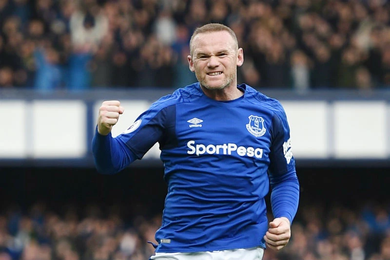 Wayne Rooney ăn mừng bàn thắng đẹp mở tỷ số. Ảnh: Getty Images 