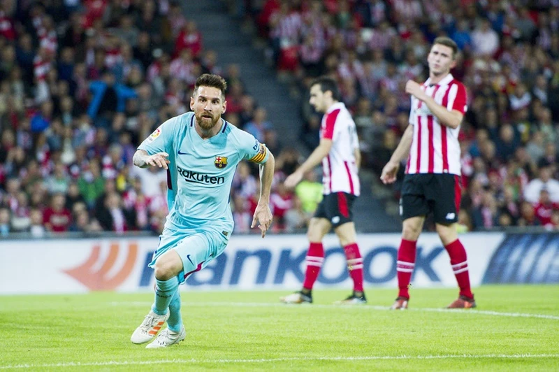 Messi lại chói sáng. Ảnh: Getty Images