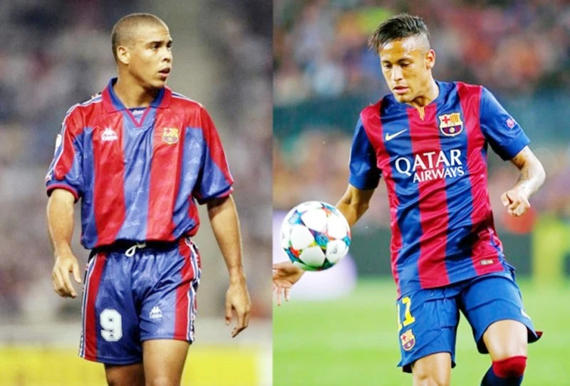 Ronaldo (phải) cho rằng cách Neymar rời Barca cũng giống như bản thân trước đây. Ảnh: Getty Images
