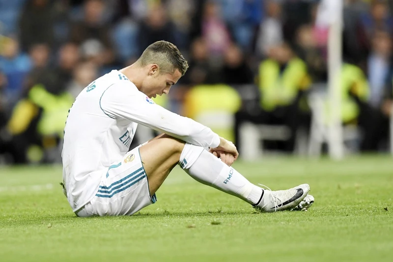 Ronaldo thất vọng khi không ghi bàn. Ảnh: Getty Images