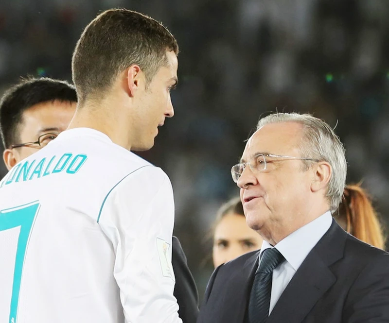 Ronaldo được Chủ tịch Perez tăng lương, nhưng cũng chỉ xếp thứ ba so với Neymar và Messi. Ảnh: Getty Images