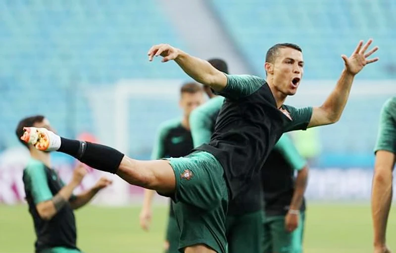 Ronaldo và đồng đội đã sẵn sàng đánh bại Tây Ban Nha. Ảnh Getty Images 