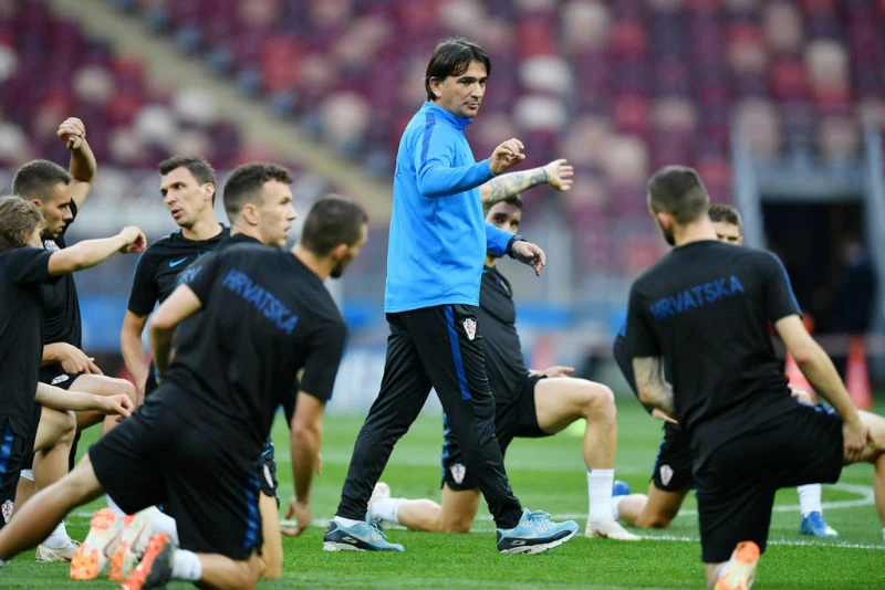 HLV Zlatko Dalic và học trò tập trung chuẩn bị quyết đấu tuyển Anh. Ảnh: Getty Images