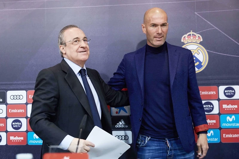 3 mùa Real dưới triều đại Zidane đã tác động nhiều đến chính sách chuyển nhượng của Perez. Ảnh: Getty Images
