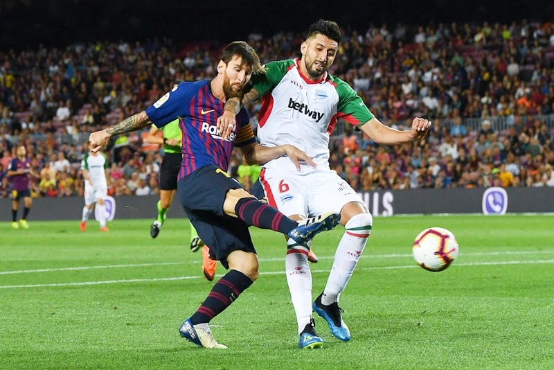 Messi và đồng đội đã có khởi đầu suôn sẻ tại La Liga. Ảnh: Getty Images 